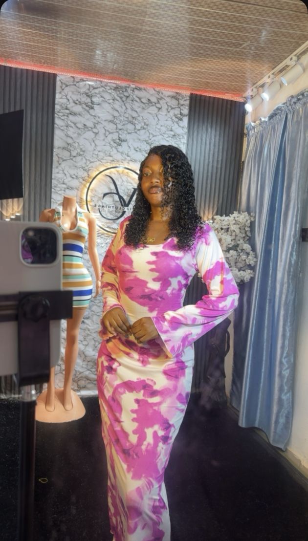 Pattern maya gown
